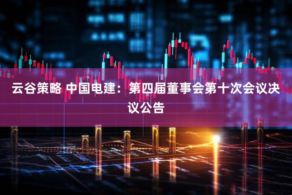 云谷策略 中国电建：第四届董事会第十次会议决议公告
