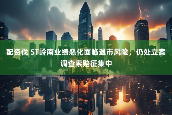 配资伐 ST岭南业绩恶化面临退市风险，仍处立案调查索赔征集中