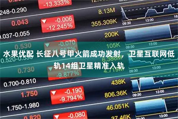 水果优配 长征八号甲火箭成功发射，卫星互联网低轨14组卫星精准入轨